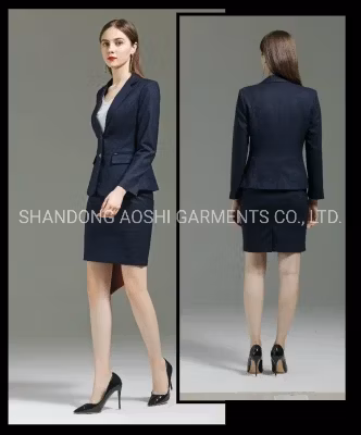 Conjunto de terno feminino de escritório, uniforme de negócios, elegante, casual, carreira profissional, vestidos femininos, roupa de trabalho