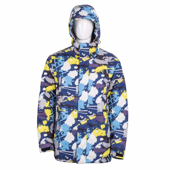 Jaqueta reflexiva impermeável e respirável, roupa de esqui para crianças e homens